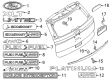 Diagram for 2021 Ford Police Interceptor Utility Emblem - LB5Z-7842528-A