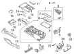 Diagram for 2021 Ford F-150 Cup Holder - ML3Z-1513562-CB