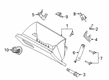 Diagram for Ford Ranger Glove Box - KB3Z-2106010-AB