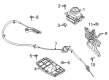 Diagram for 2020 Ford Mustang Automatic Transmission Shifter - KR3Z-7P155-C