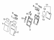 Diagram for 2020 Ford F-150 Cup Holder - JL3Z-1813562-AJ