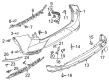 Diagram for 2023 Ford Mustang Mach-E Bumper Reflector - LJ8Z-13A565-B