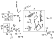 Diagram for 2022 Ford F-150 Lightning Rear Door Striker - ML3Z-5822008-A