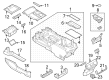 Diagram for Ford F-150 Lightning Center Console Base - ML3Z-15045A36-AD