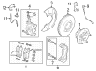 Diagram for 2022 Ford E-Transit Brake Caliper Bracket - LK4Z-2B292-B