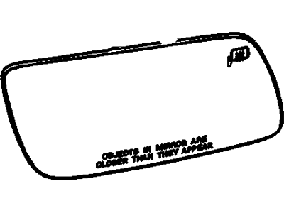 Ford DA8Z-17K707-J Glass Assembly - Rear View Outer Mirror
