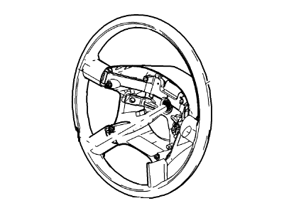 2010 Mercury Mountaineer Steering Wheel - 8L2Z-3600-AC