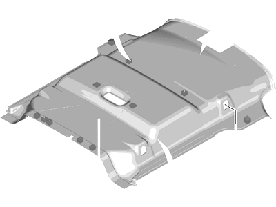 Ford DT1Z-1751942-KB Panel Assembly - Roof Trim - Rear