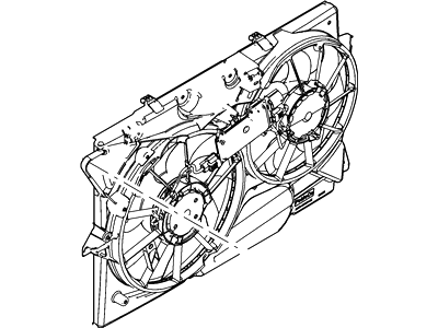 Ford Flex Cooling Fan Assembly - AA8Z-8C607-E