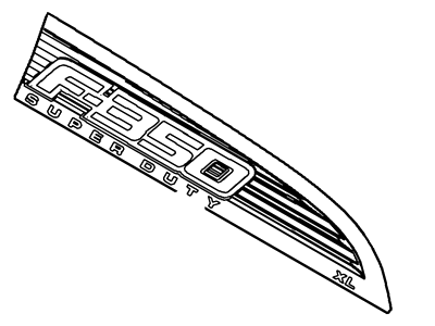 Ford CC3Z-16720-DC Right Passenger Fender Nameplate