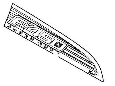 Ford F-450 Super Duty Emblem - CC3Z-16720-EE