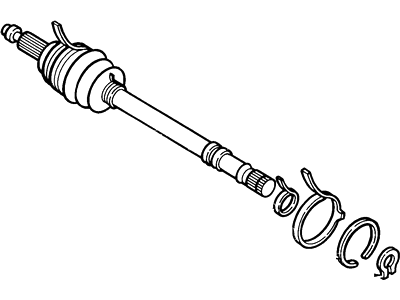 Ford E92Z3B436A Shaft Front Axle