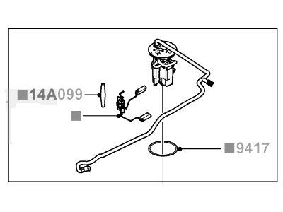 Ford 3F2Z-9H307-AB Fuel Pump And Sender Assembly