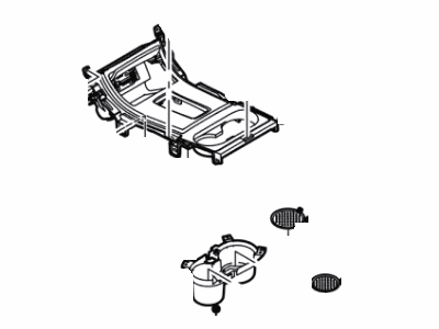 Lincoln Center Console Base - DA1Z-78045A76-BA