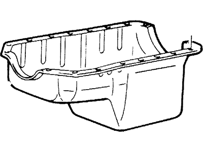 1989 Lincoln Continental Oil Pan - F68Z-6675-AB