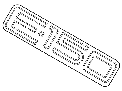 Ford XC2Z-1542528-AA Back Door-Emblem Badge Nameplate