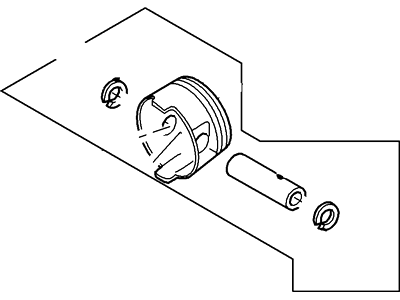 Ford 3W4Z-6108-C Piston And Pin Assembly