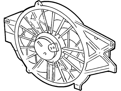 Ford Mustang Engine Cooling Fan - F7ZZ-8C607-AB