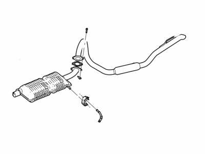 2010 Ford Crown Victoria Muffler - 6W7Z-5230-A