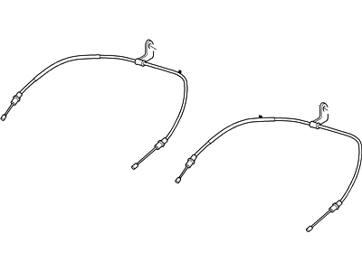 2004 Ford Thunderbird Parking Brake Cable - XW4Z-2A635-BF