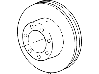 Ford F53 Stripped Chassis Brake Disc - 6U9Z-2C026-A