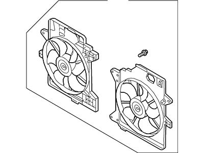 Ford Escape Cooling Fan Assembly - YL8Z-8C607-EH