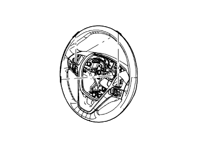 Ford DA8Z-3600-GA Steering Wheel Assembly