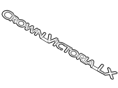 Ford Crown Victoria Emblem - 3W7Z-5442528-BA