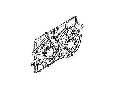 Ford 5L8Z-8C607-BF Fan And Motor Assembly