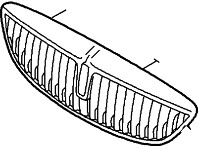 Lincoln LS Grille - XW4Z-8200-AG