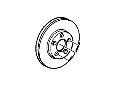 2001 Lincoln Continental Brake Disc - 2F1Z-1125-AA