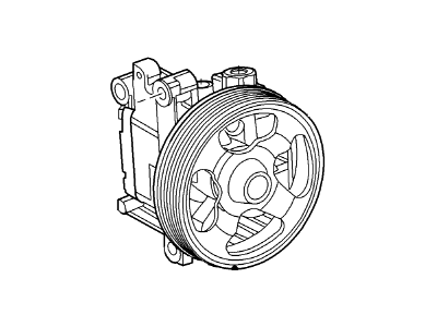Lincoln Power Steering Pump - 6E5Z-3A696-AB