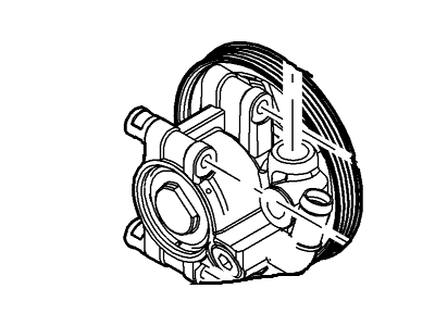 2017 Ford Flex Power Steering Pump - 8A8Z-3A674-BRM