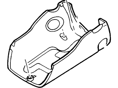 2004 Ford Focus Steering Column Cover - YS4Z-3530-BAB