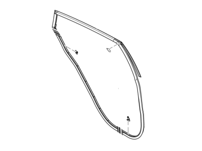 2011 Ford Fiesta Weather Strip - BE8Z-54253A11-A