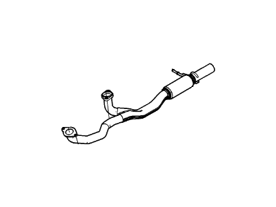 Ford DG1Z-5G274-D Exhaust Pipe