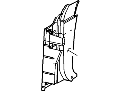 Ford F8AZ-5422843-AA Reinforcement Assembly - Door Hinge