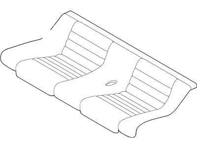 Ford AR3Z-7663804-AE Rear Seat Cushion Cover Assembly