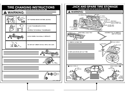 Ford 6L2Z-17A083-A Decal - Jack Operation