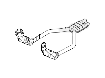2006 Lincoln LS Catalytic Converter - 5W6Z-5F250-AA