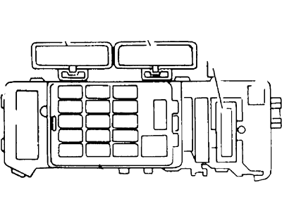1998 Mercury Tracer Fuse Box - F7CZ-14A068-AA