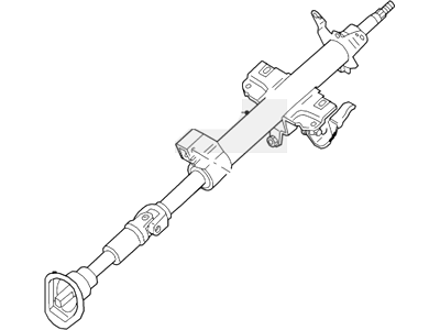 Ford 5L8Z-3524-AA Steering Column Assembly