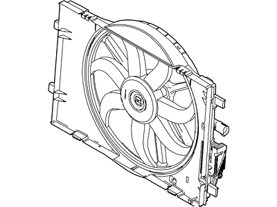 Ford Fusion Cooling Fan Assembly - 7E5Z-8C607-A