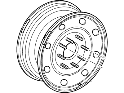 Ford YC2Z-1007-AA Wheel Assembly