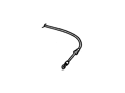 1987 Ford Bronco Hood Cable - E7TZ-16916-A