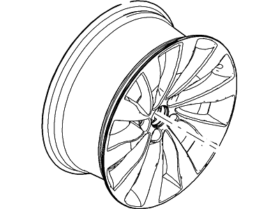 2014 Lincoln MKS Spare Wheel - DA5Z-1007-C