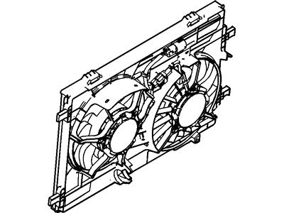 Lincoln MKZ Cooling Fan Assembly - 7H6Z-8C607-B