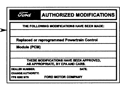 Ford FPS-8262 FORMS