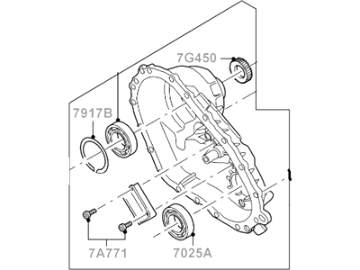 Ford 7L2Z-7005-B Transmission Case Assembly