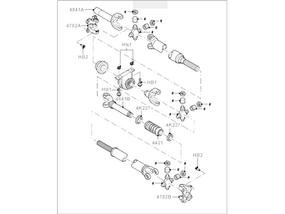 Ford 9L3Z-4R602-DF Drive Shaft Assembly
